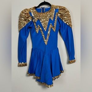 Retro 90’s dance team, cheerleading, pom pom squad, ice skating costume.